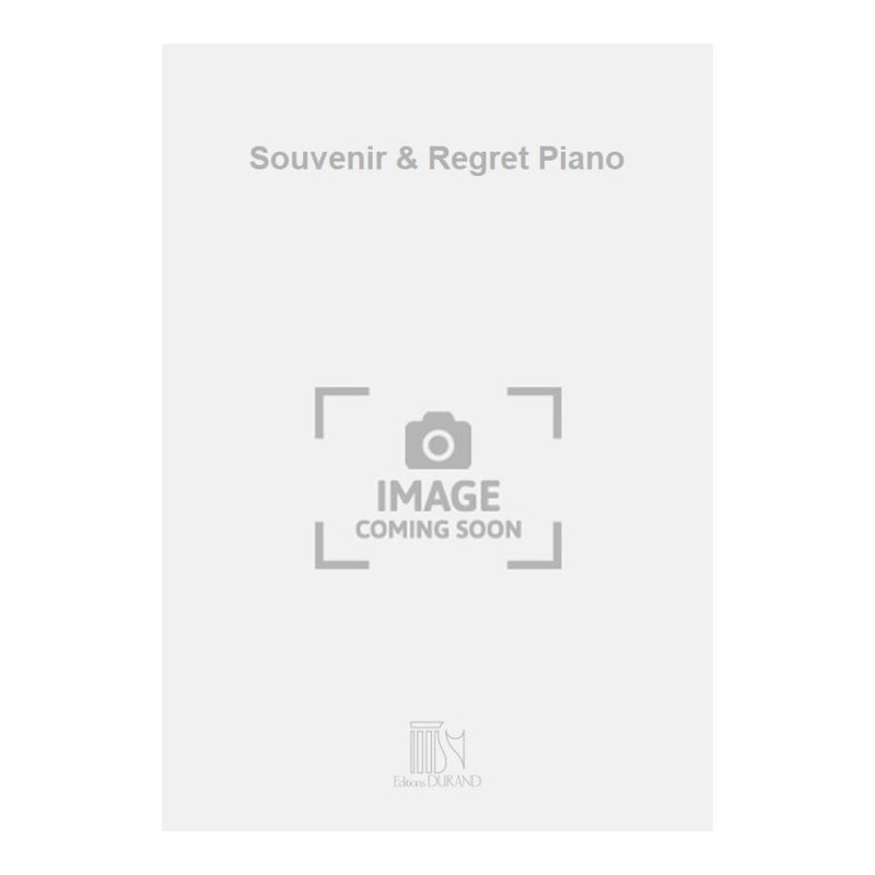 Waldteufel, Emile - Souvenir & Regret Piano