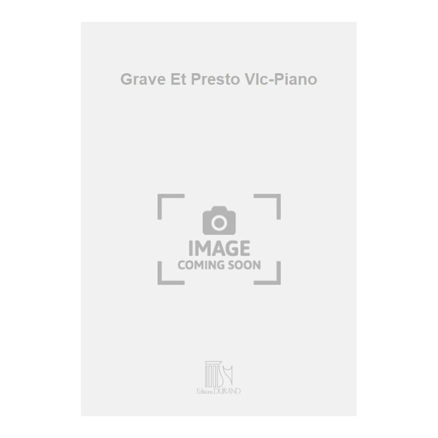 Pascal, Claude - Grave Et Presto Vlc-Piano