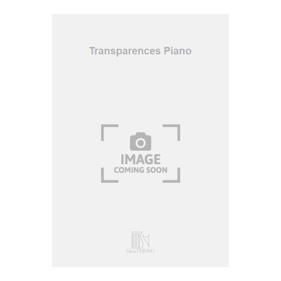 Auber, Chantal - Transparences Piano