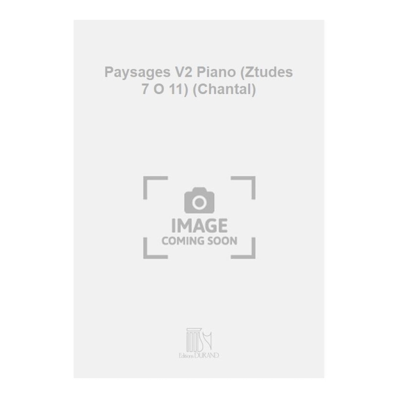 Auber, Chantal - Paysages V2 Piano (Ztudes 7 O 11) (Chantal)