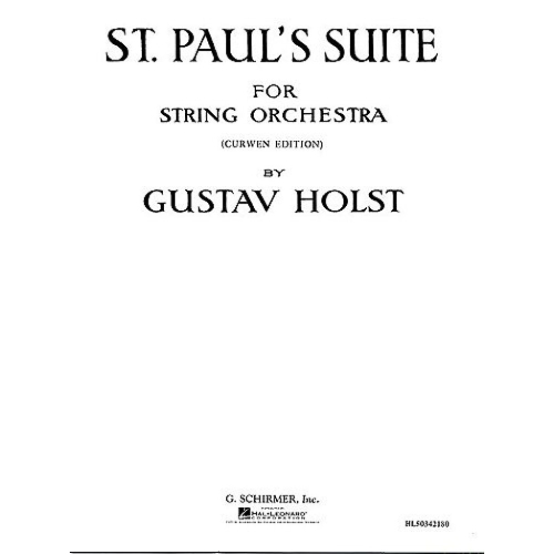 Holst, Gustav - St Pauls Suite (Score Only)