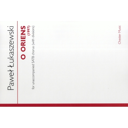 Łukaszewski, Paweł - O Oriens