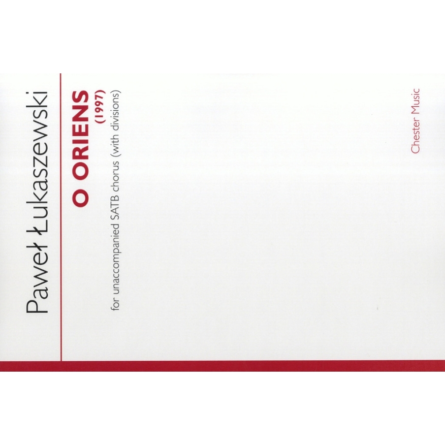Łukaszewski, Paweł - O Oriens