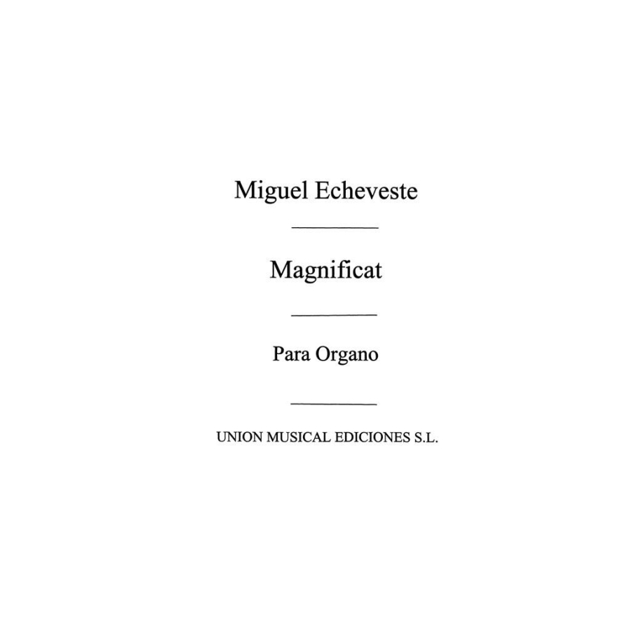 Echeveste: Magnificat Variaciones for Organ
