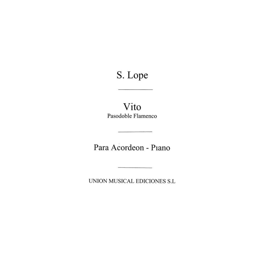 Lope Vito, Pasodoble (Biok) for Accordion