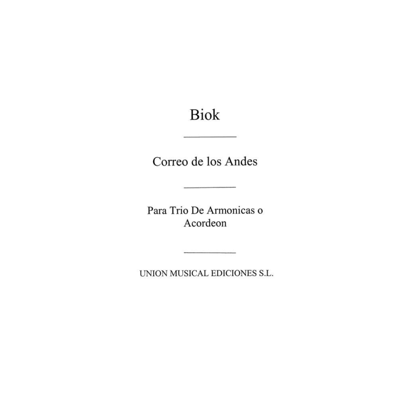 Biok: Correo De Los Andes, for Accordion