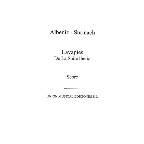 Albéniz, Isaac - Lavapies...