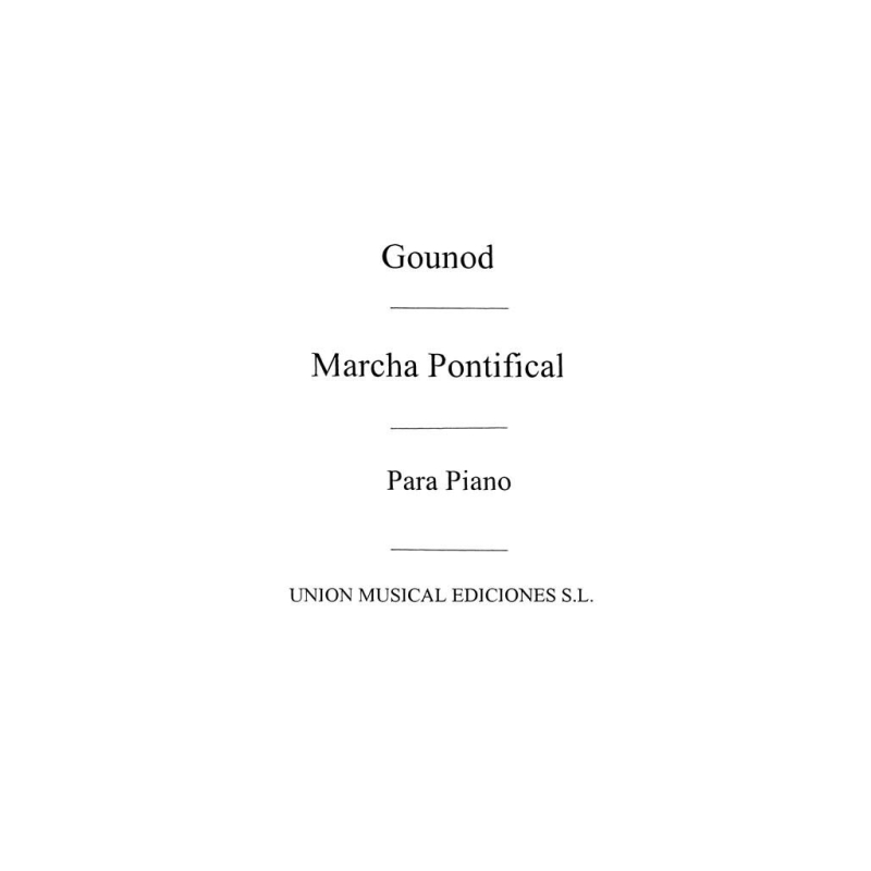 Marcha Pontifical For Piano