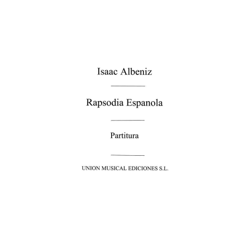 Albéniz, Isaac - Rapsodia...
