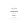Albeniz: Rapsodia Espanola (Halffter,C) for 2 Pianos