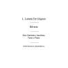 Lamote De Grignon: Reverie (Amaz) for Clarinet and Piano
