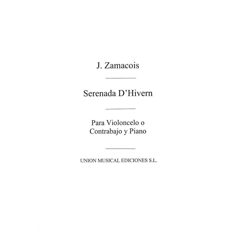 Zamacois, Joaquin - Serenada D'Hivern