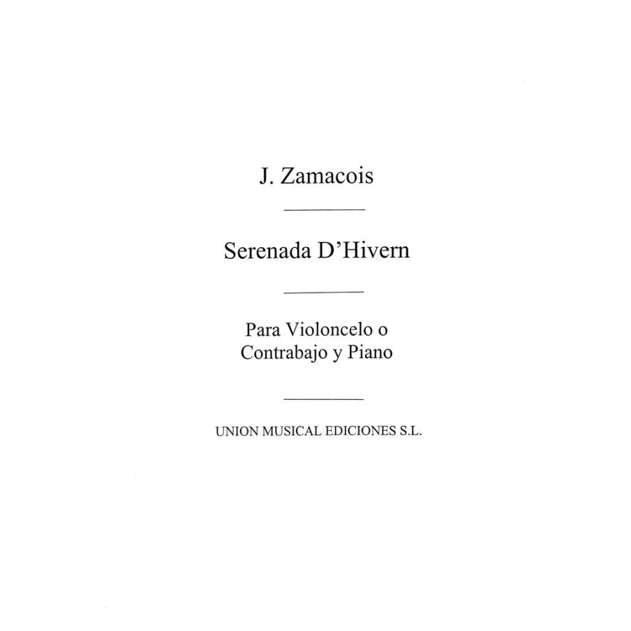 Zamacois, Joaquin - Serenada D'Hivern