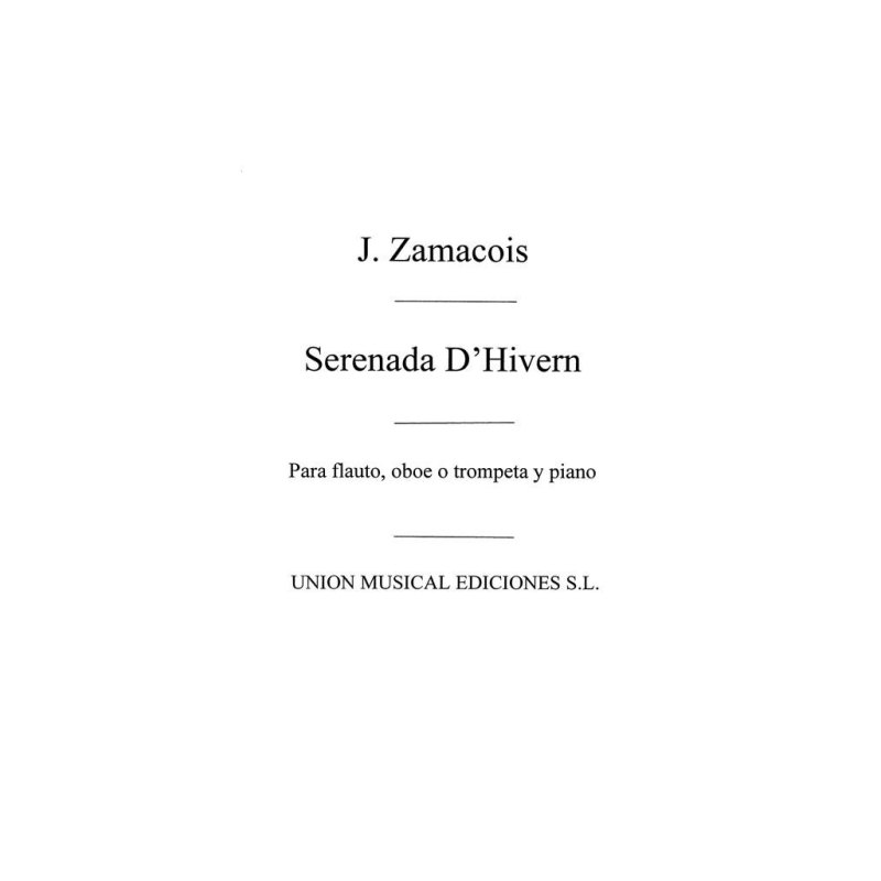 Zamacois/Amaz: Serenada Dhivern for Oboe and Piano