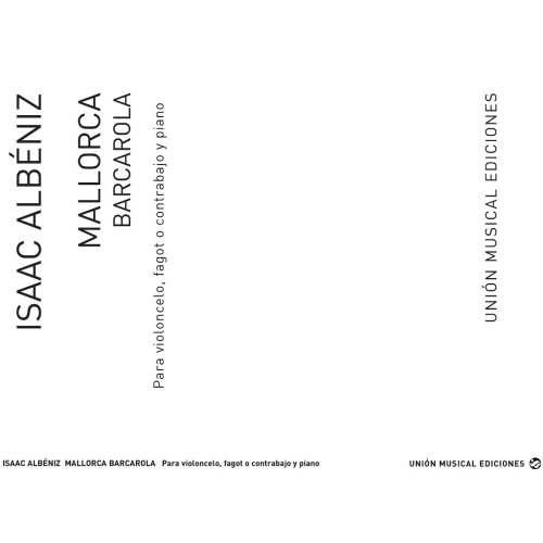Albeniz: Mallorca Barcarola (Amaz) for Cello and Piano