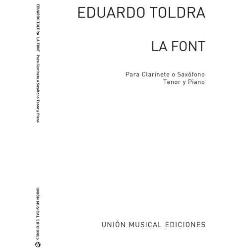Toldra: La Font (Amaz) for Tenor Saxophone and Piano