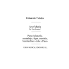 Toldra: Ave Maria (Amaz) for Cello and Piano