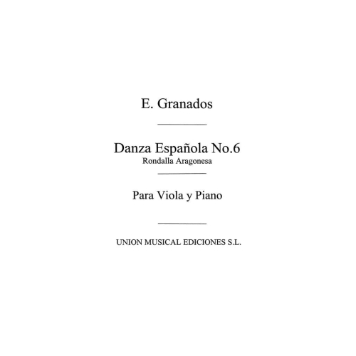 Granados: Danza Espanola No.6 Rondalla Aragonesa (Amaz) for Viola and Piano