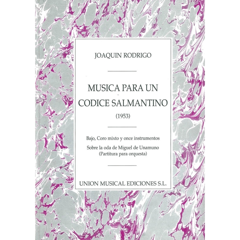 Musica Para Un Codice Salmantino (SATB/Orchestra)