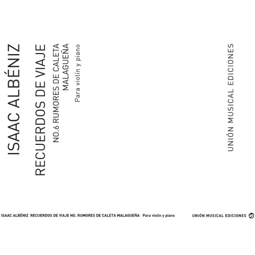 Albéniz, Isaac - Malaguena...