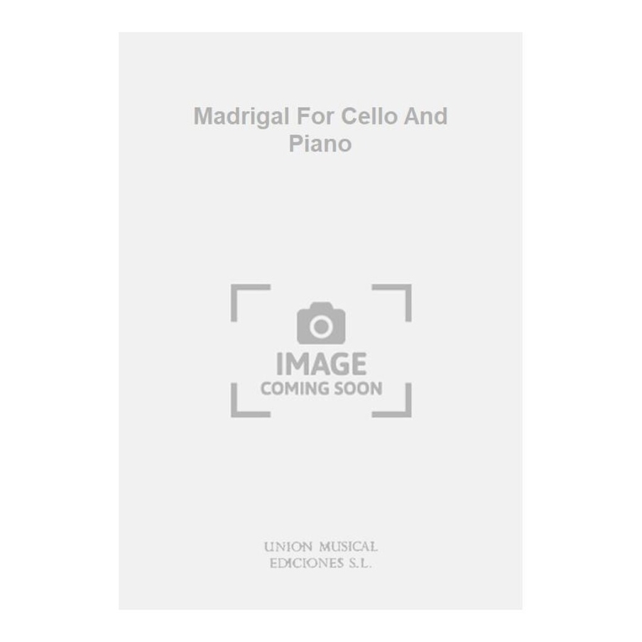 Granados: Madrigal for Cello and Piano