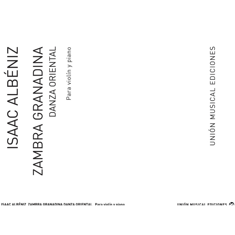 Albeniz: Zambra Granadina for Violin and Piano
