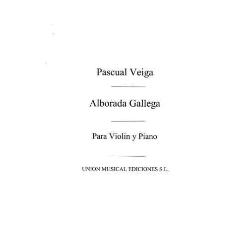 Veiga: Alborada Gallega for Violin and Piano