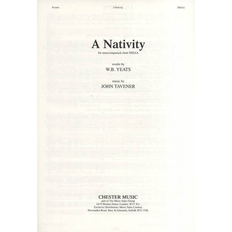Tavener, John - A Nativity