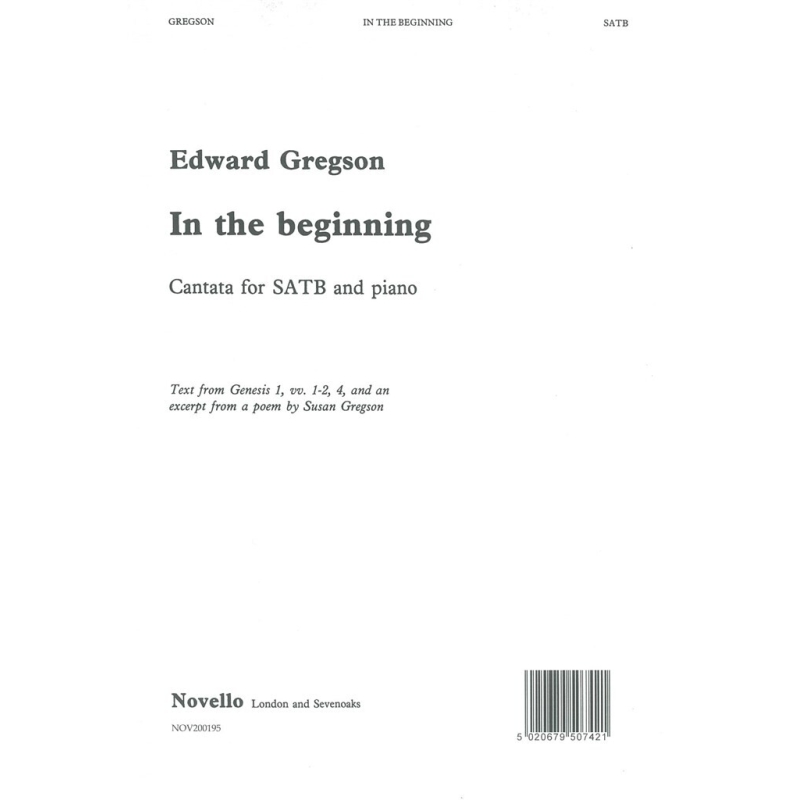 Gregson, Edward - In The Beginning