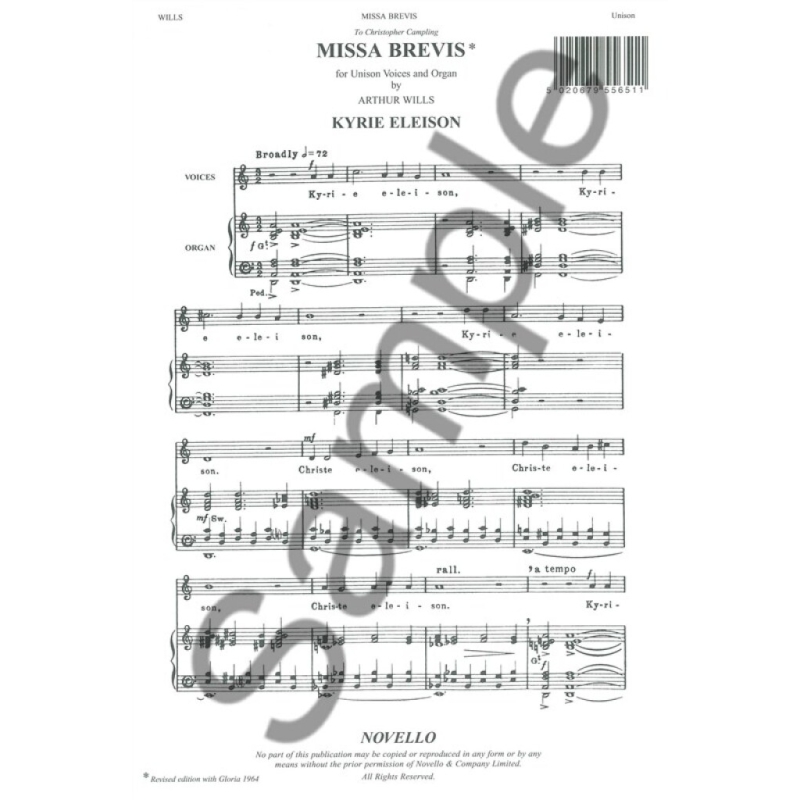 Wills, Arthur - Missa Brevis