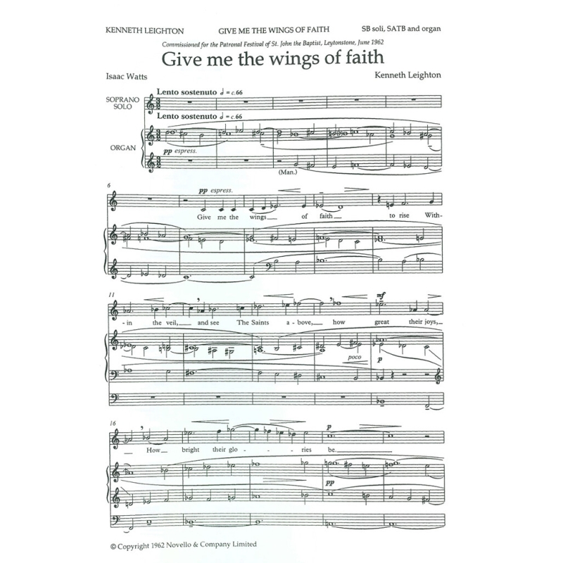 Leighton, Kenneth - Give Me The Wings Of Faith