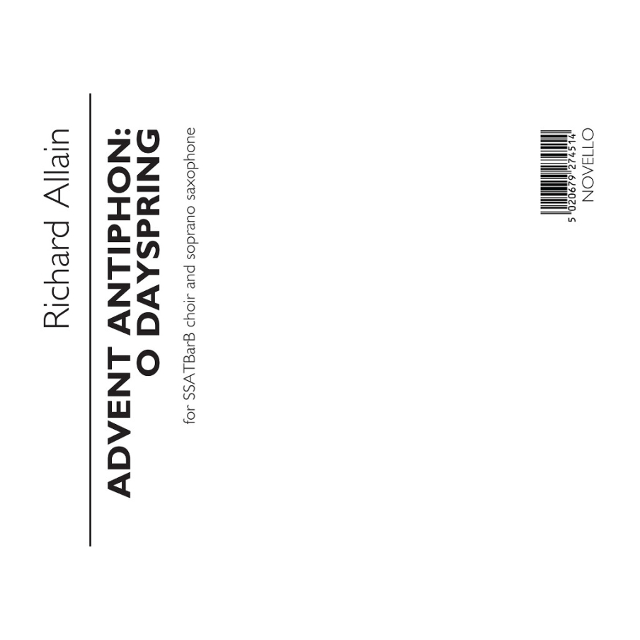 Allain, Richard - Advent Antiphon - O Dayspring