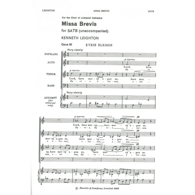 Leighton, Kenneth - Missa Brevis