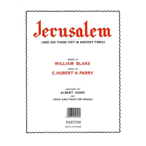 Parry, Charles Hubert - Jerusalem (Voice/Organ)