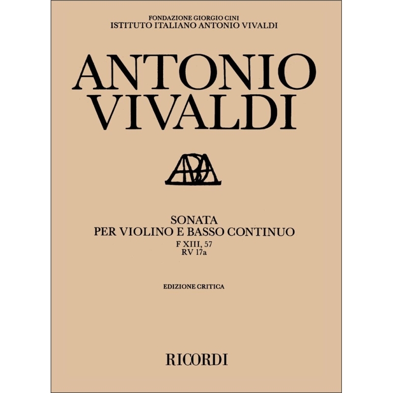 Vivaldi, Antonio - Sonata for Violin, F.XIII No. 57, RV 17a