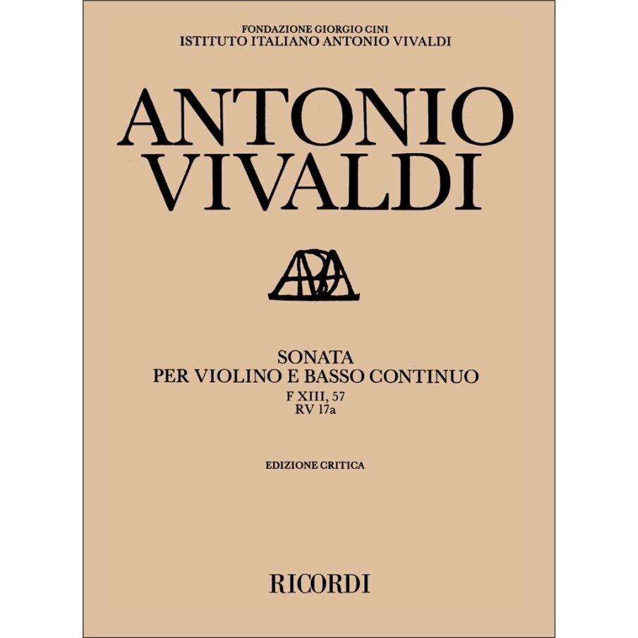 Vivaldi, Antonio - Sonata per Violino e BC in Mi Min. Rv 17A
