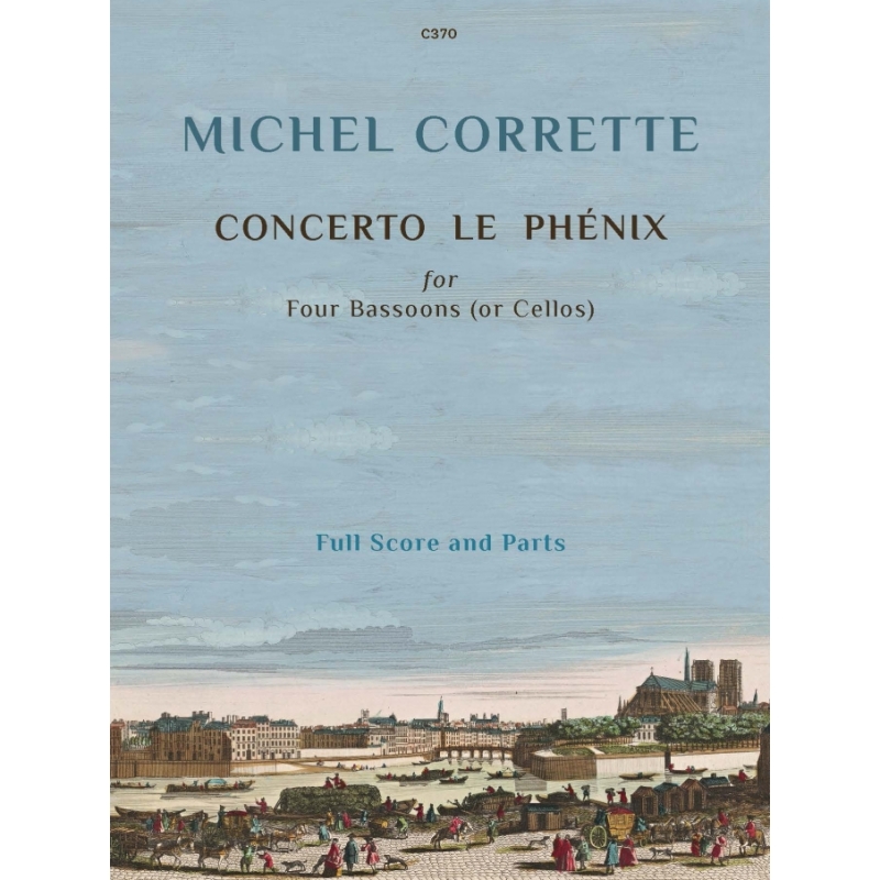 Corrette, Michel - Concerto Le Phenix for 4 bassoons (or 4 cellos) - Score and Parts