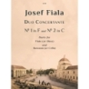 Fiala, Josef: Duo Concertante No. 1 in F and No. 2 in C (Flute/Ob & Bassoon/Vc)