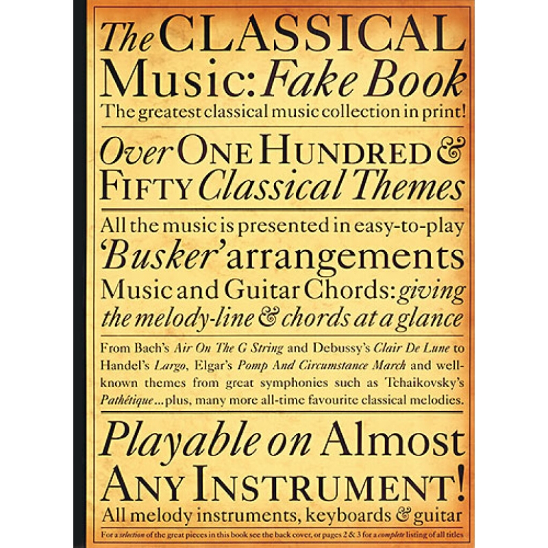 The Classical Music Fake Book