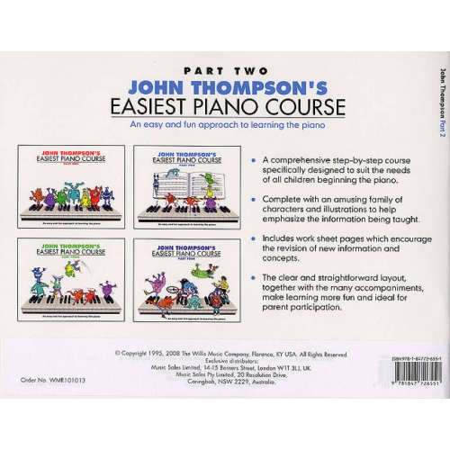 John Thompson's Easiest Piano Course 2 & Audio