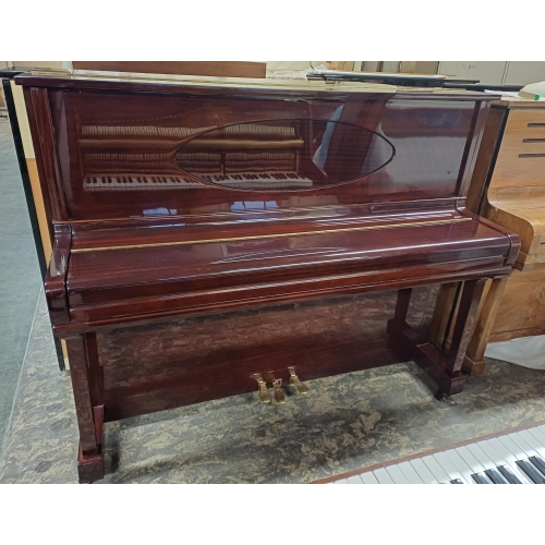 Pre-owned Weber Traditional Upright Piano in Mahogany Polyester