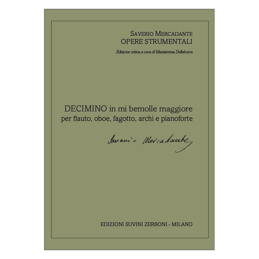 Mercadante, Saverio - Decimino in mi bemolle maggiore