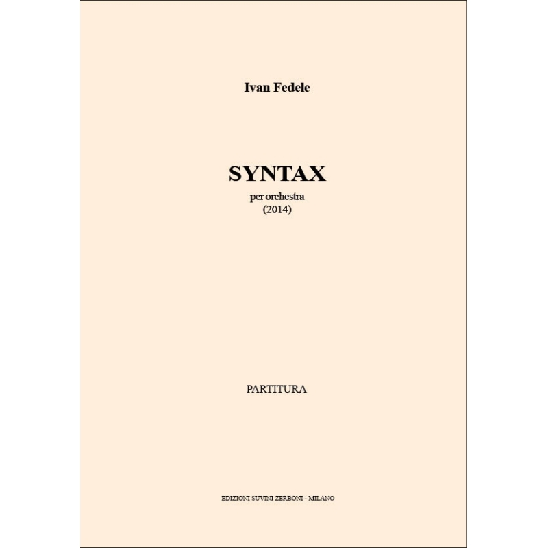 Fedele, Ivan - Syntax