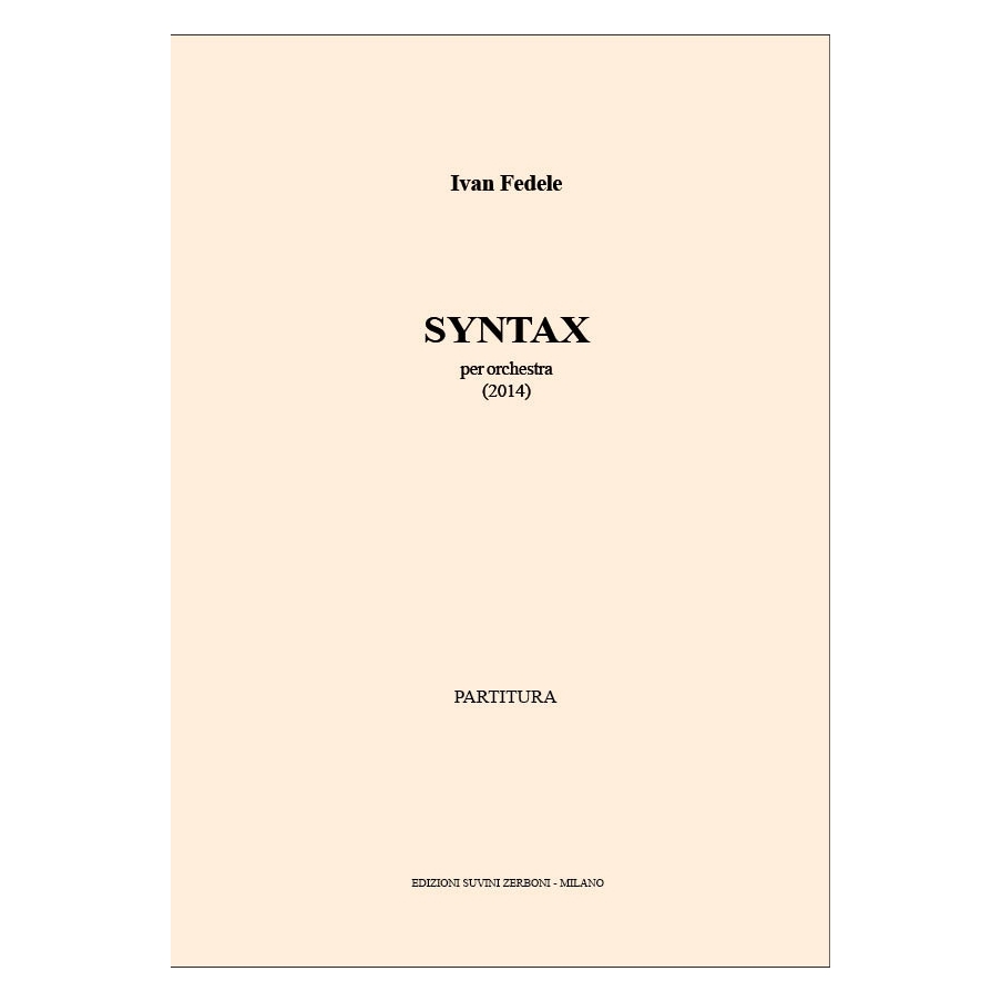 Fedele, Ivan - Syntax