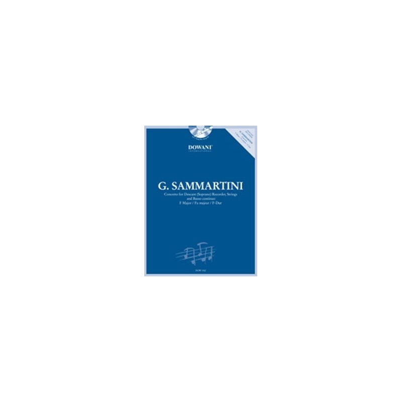 Sammartini, Giuseppe - Concerto for Descant Recorder, Strings, B.c. in F