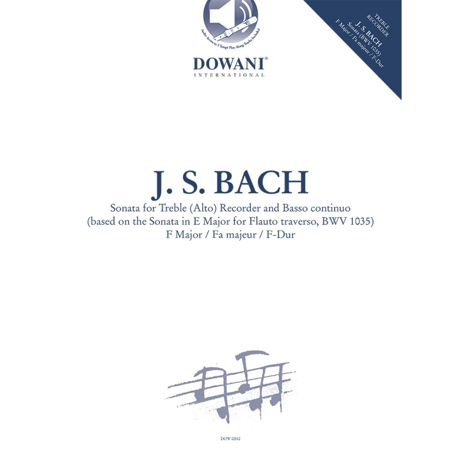 Bach, J.S - Sonata For Treble (Alto) Recorder and B.C.