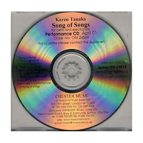 Tanaka, Karen - The Song Of Songs