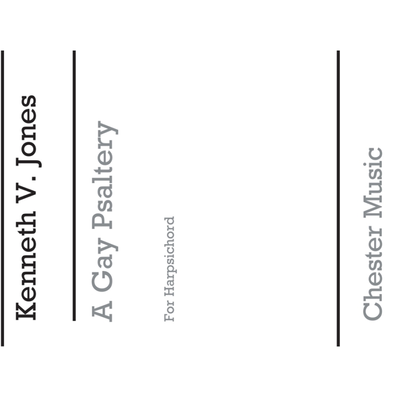 Jones, K.V. - A Gay Psaltery for Harpsichord