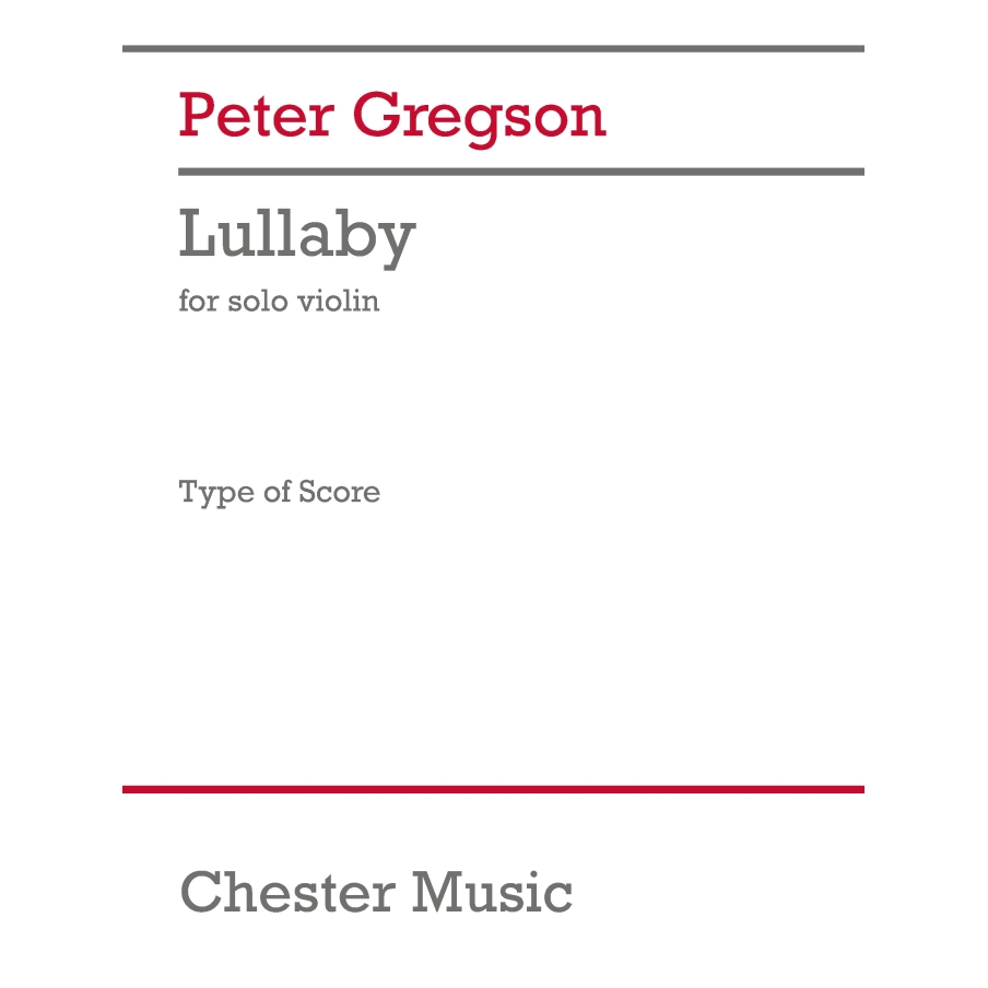 Gregson, Peter - Lullaby