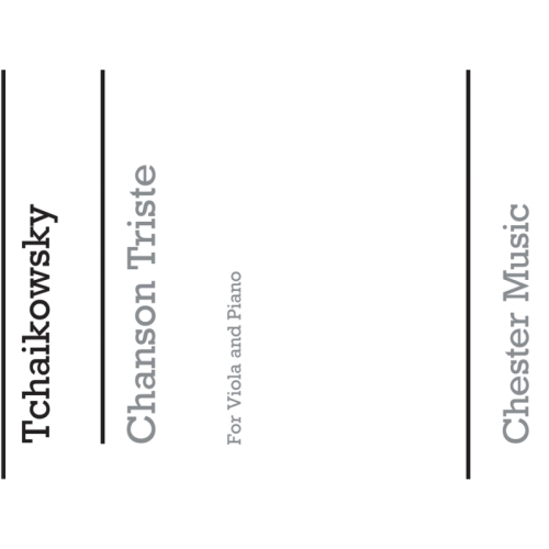 Tchaikovsky & Forbes - Chanson Triste Op40 No2